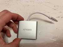 Адаптер usb c – hdmi, usb концентратор 3 в 1, адаптер type c