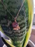 Colar Butterfly Strawberry Quartz