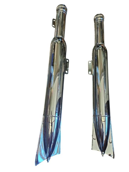 Nowe tłumiki tłumik rybka chrom kpl Jawa 250 353 - 350 354