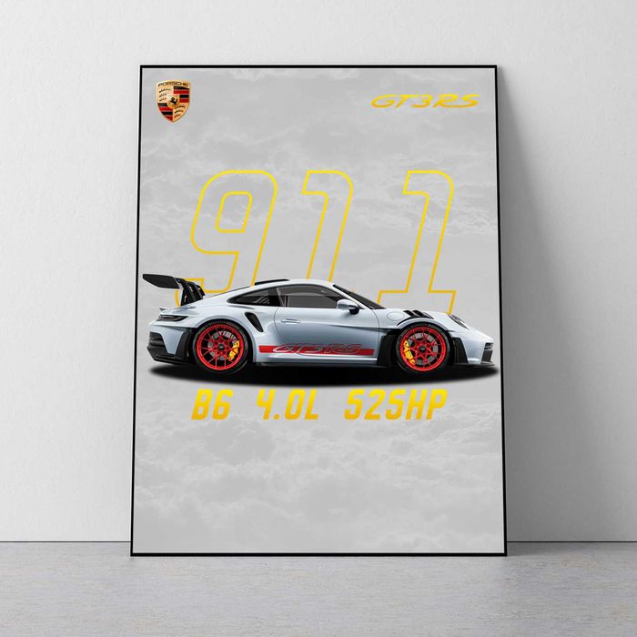 Plakat Porsche 911 GT3 RS 50x70cm