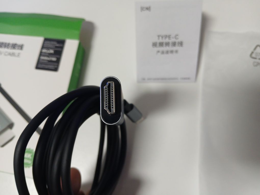 Cabo usb C to HDMI macho 4 K (3 metros)