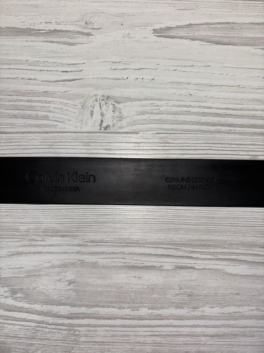 Оригінальний шкіряний ремінь Calvin Klein, чорний, розмір 110