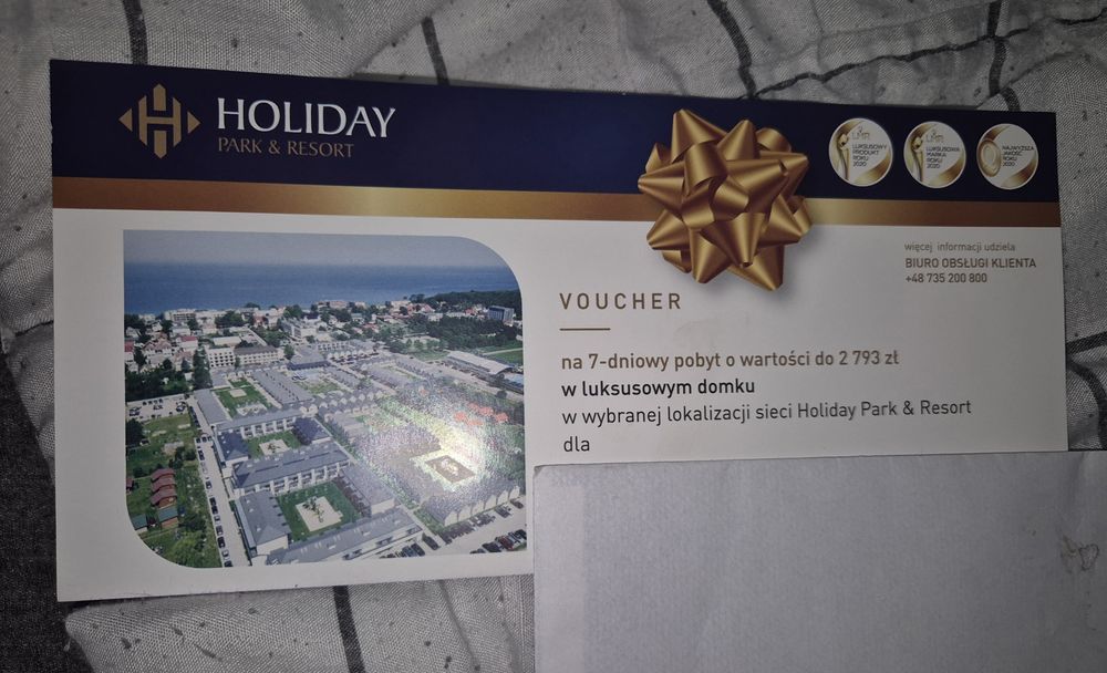 Voucher / Bon na 7 dniowy pobyt w luksusowym domku o wartości do 2793