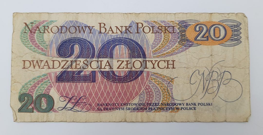 Stary Banknot kolekcjonerski Polska 20 zł 1982