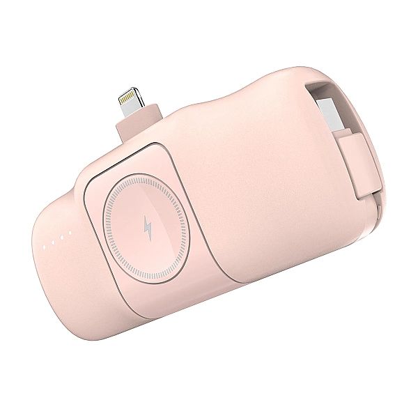 Mini powerbank Wozinsky WF16-YLS 5000mAh 15W Lightning z wbudowanym ka
