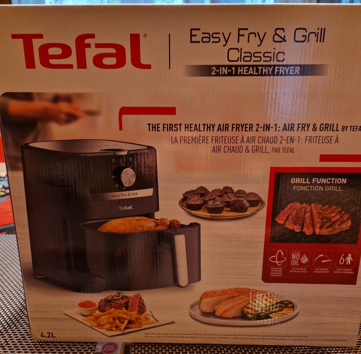 Tefal niskotłuszczowa frytownica Easy Fry&Grill Nowa!