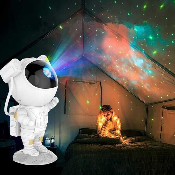 projektor gwiazd nieba led lampka nocna astronauta idealny na prezent