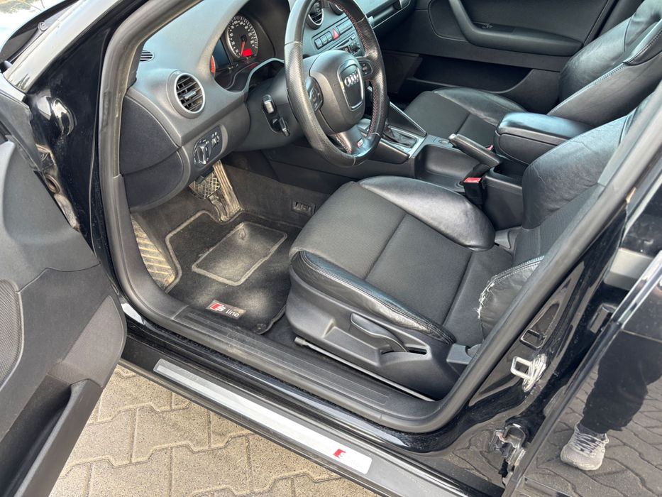 Audi A3 2.0TFSI DSG, 2006r. S-line + gaz, dach panorama