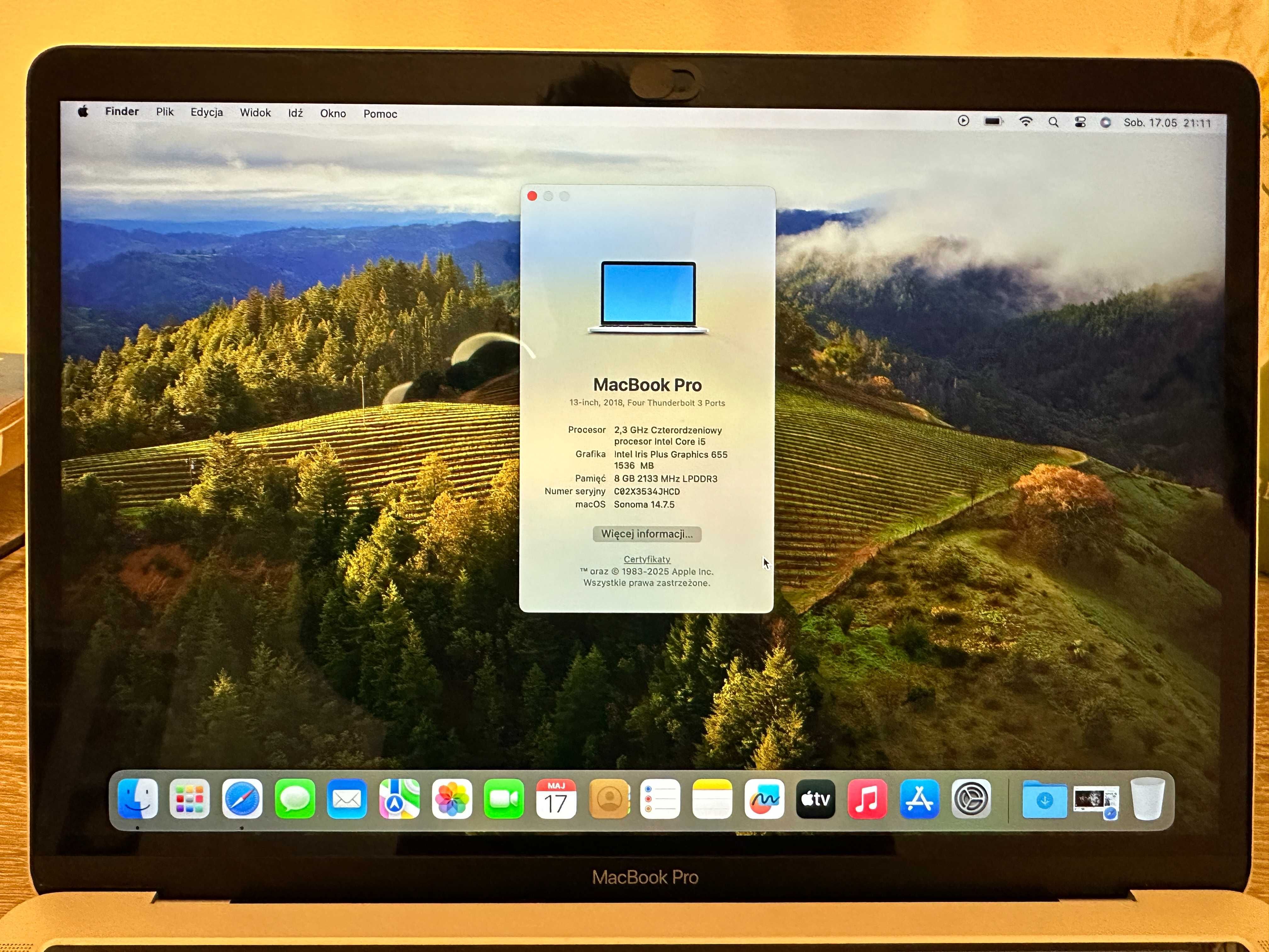 MacBook Pro 13 2018 Silver