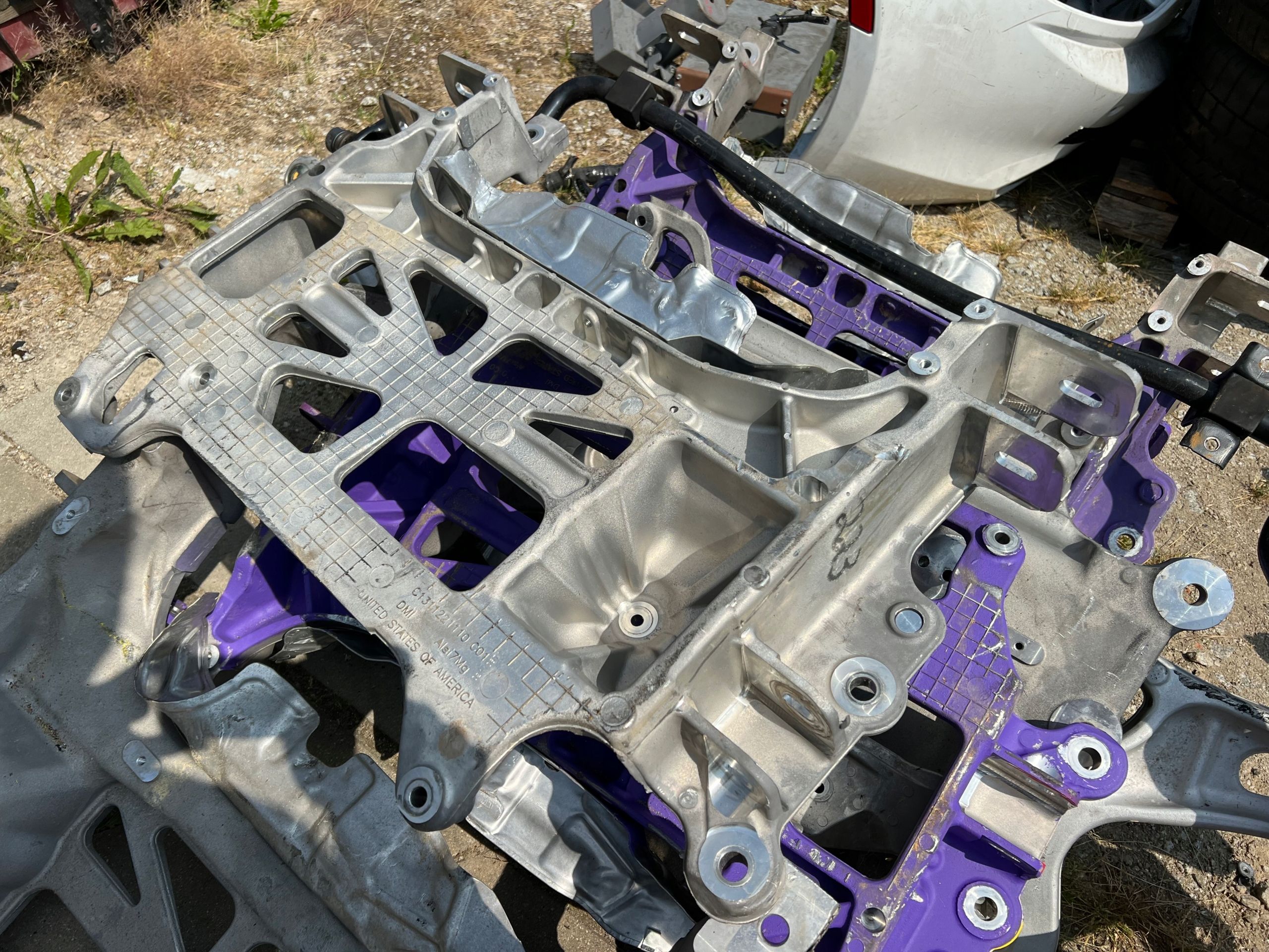 Fisker Karma wózek Sanki Silnika Engine Subframe