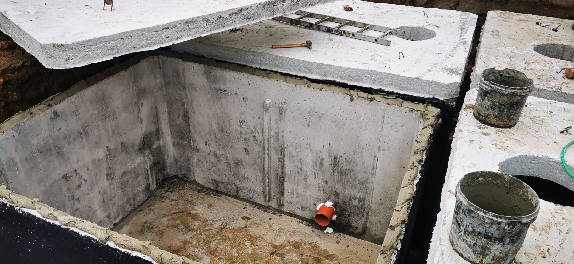 Zbiornik betonowy 6m3 na szambo wode deszczówkę ścieki gnojówkę