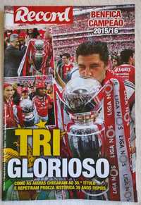 Revista Record Benfica 2015/2016 Tri Glorioso - SLB