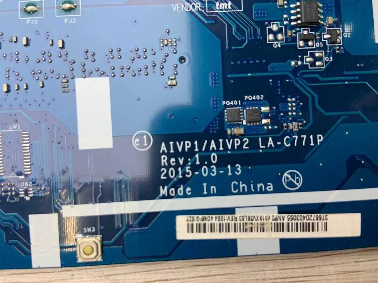 Материнська плата Lenovo IdeaPad 100-15IBY LA-C771P AIVP1 AIVP2 DDR3