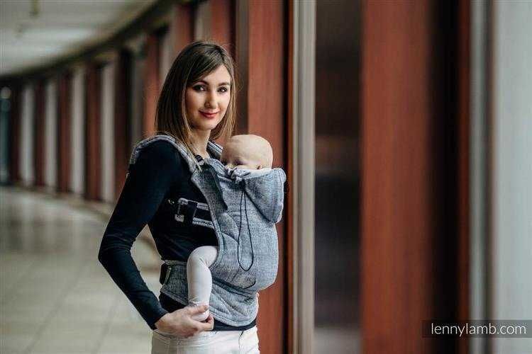 LennyLamb Nosidełko ergonomiczne Denim Blue Baby Size