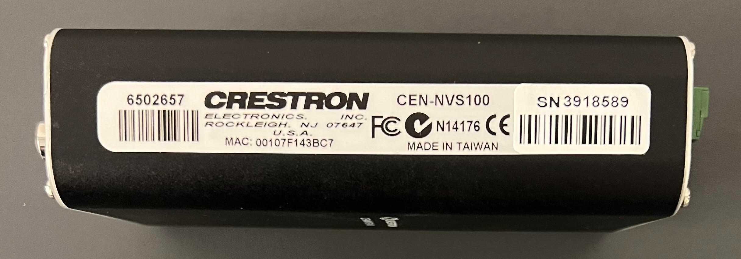 Crestron CEN-NVS100 Network Video Streamer