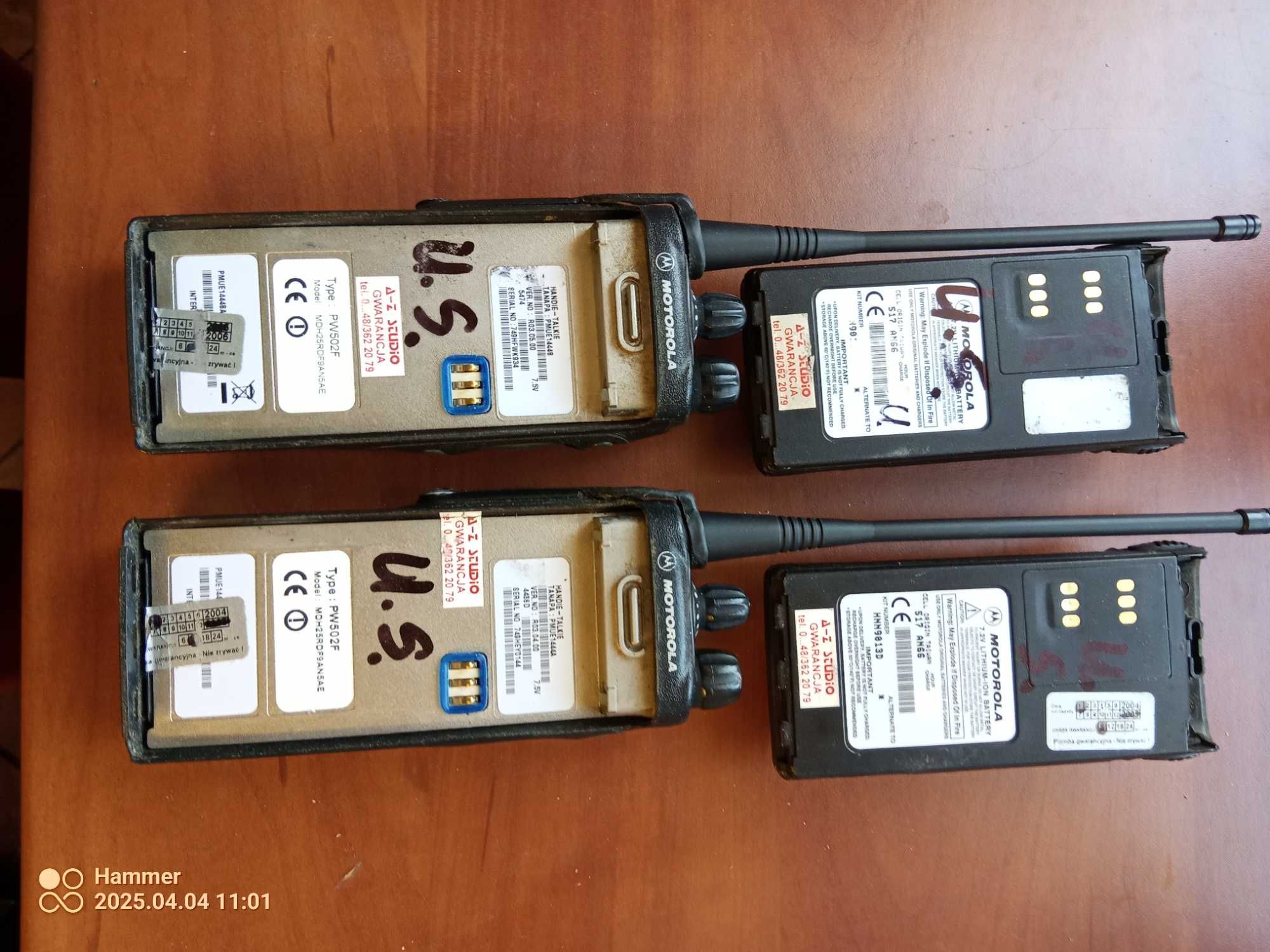 Radiotelefon x 2 Motorola GP 360 UKF 403-470 MHz + ładowarka