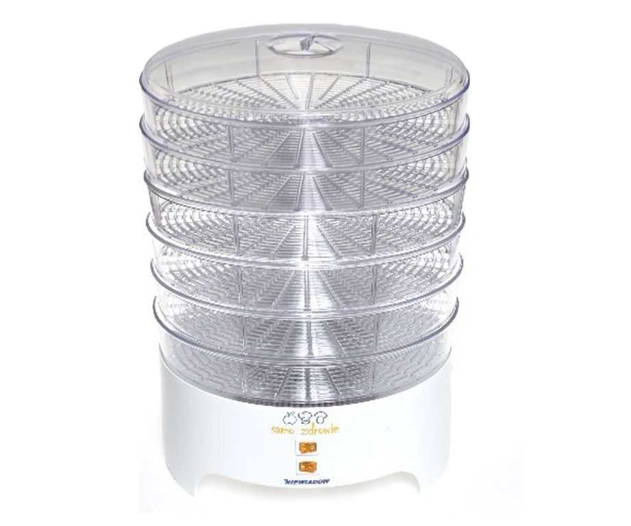 Suszarka do grzybów warzyw owoców Niewiadów mocna 500W PS 4 SITA 5CM