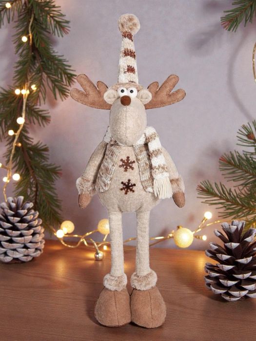 Stojący renifer świąteczny z regulowaną wysokością 60 cm