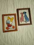 Quadros de dálmatas e pato Donald