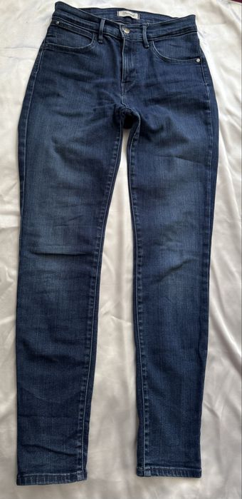 Wrangler High Skinny W26 L30 ciemne rurki
