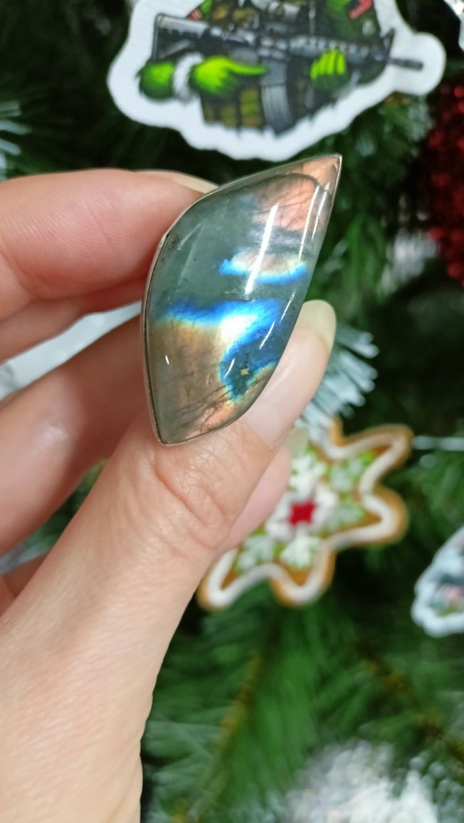 Натуральный камень лабрадор кулон