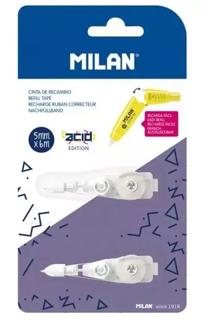 Wkłady zapasowe do korektora Acid 2szt MILAN. Milan. Nowy Produkt