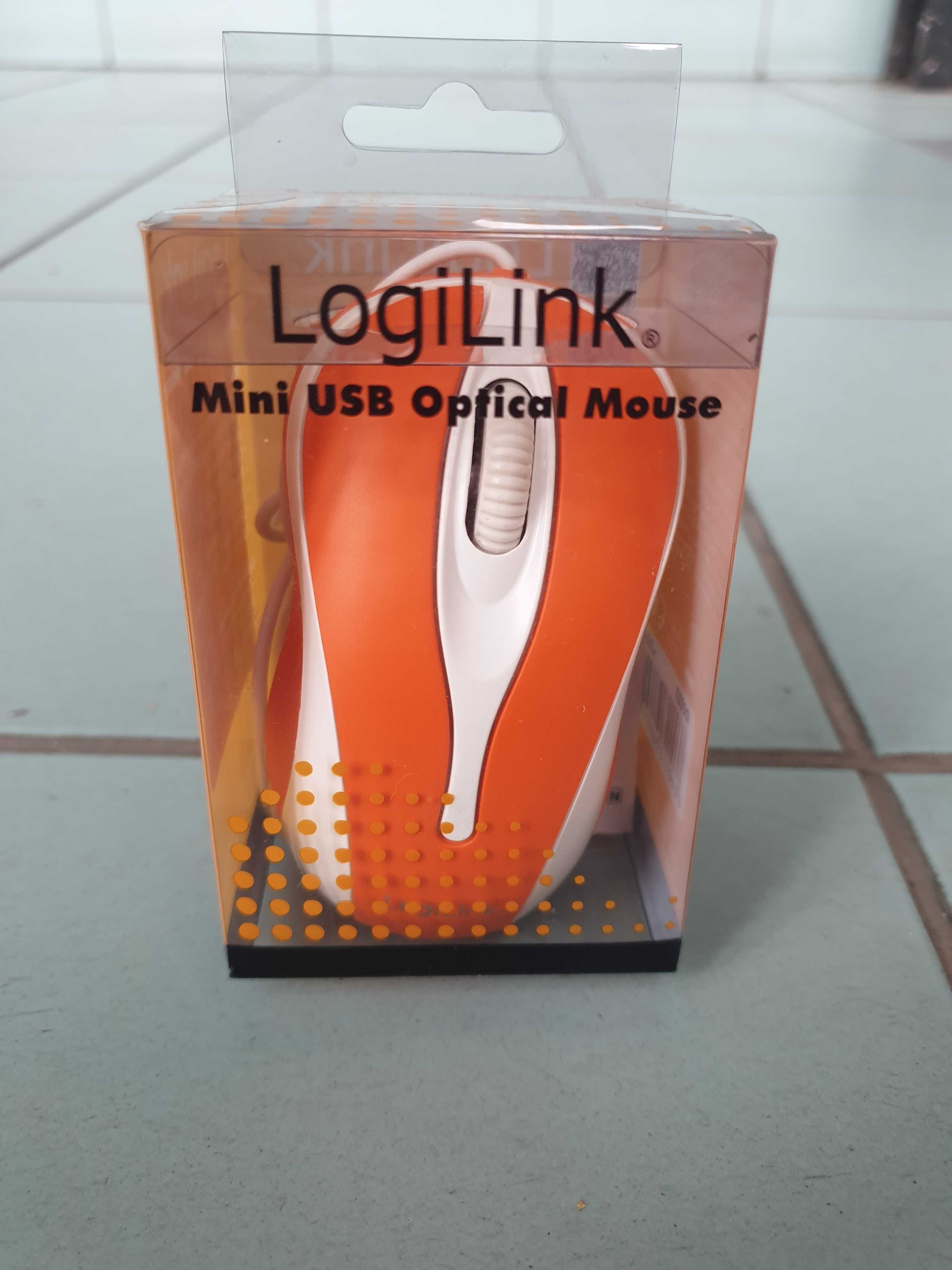 Myszka LogiLink Pomarańczowa