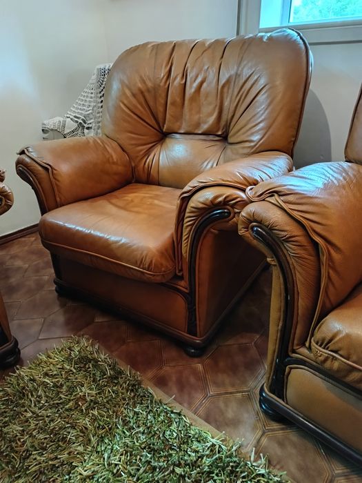 Sofá em pele anos 90