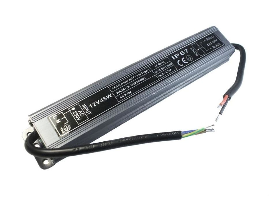 Zasilacz hermetyczny wodoodporny LED 12V 45W 3,75A IP-45-12