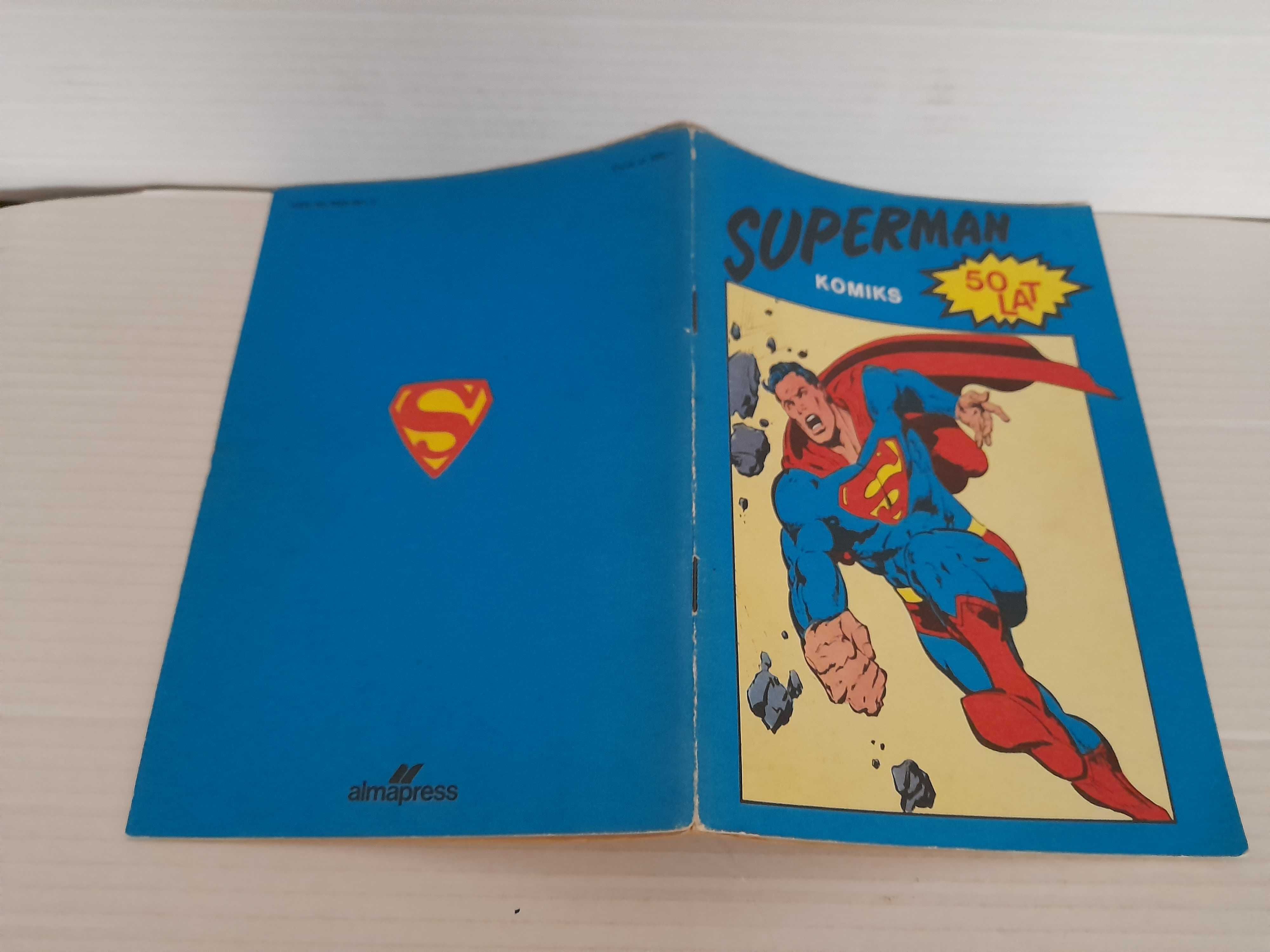 Komiks SUPERMAN - 50 LAT  1989 wydanie 1 Alma-Press Stan BDB !!!