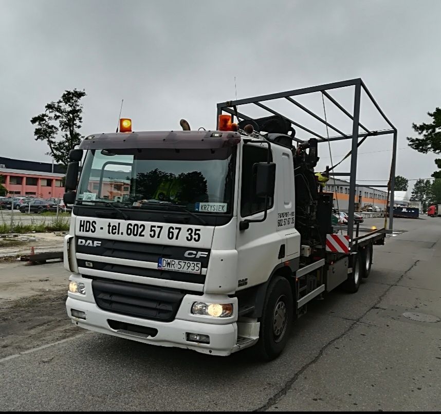 Transport HDS Wrocław. Przewóz kontenerów, maszyn budowlanych itp