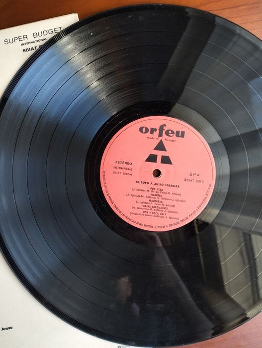 Disco de vinil LP Tributo a Julio Iglesias