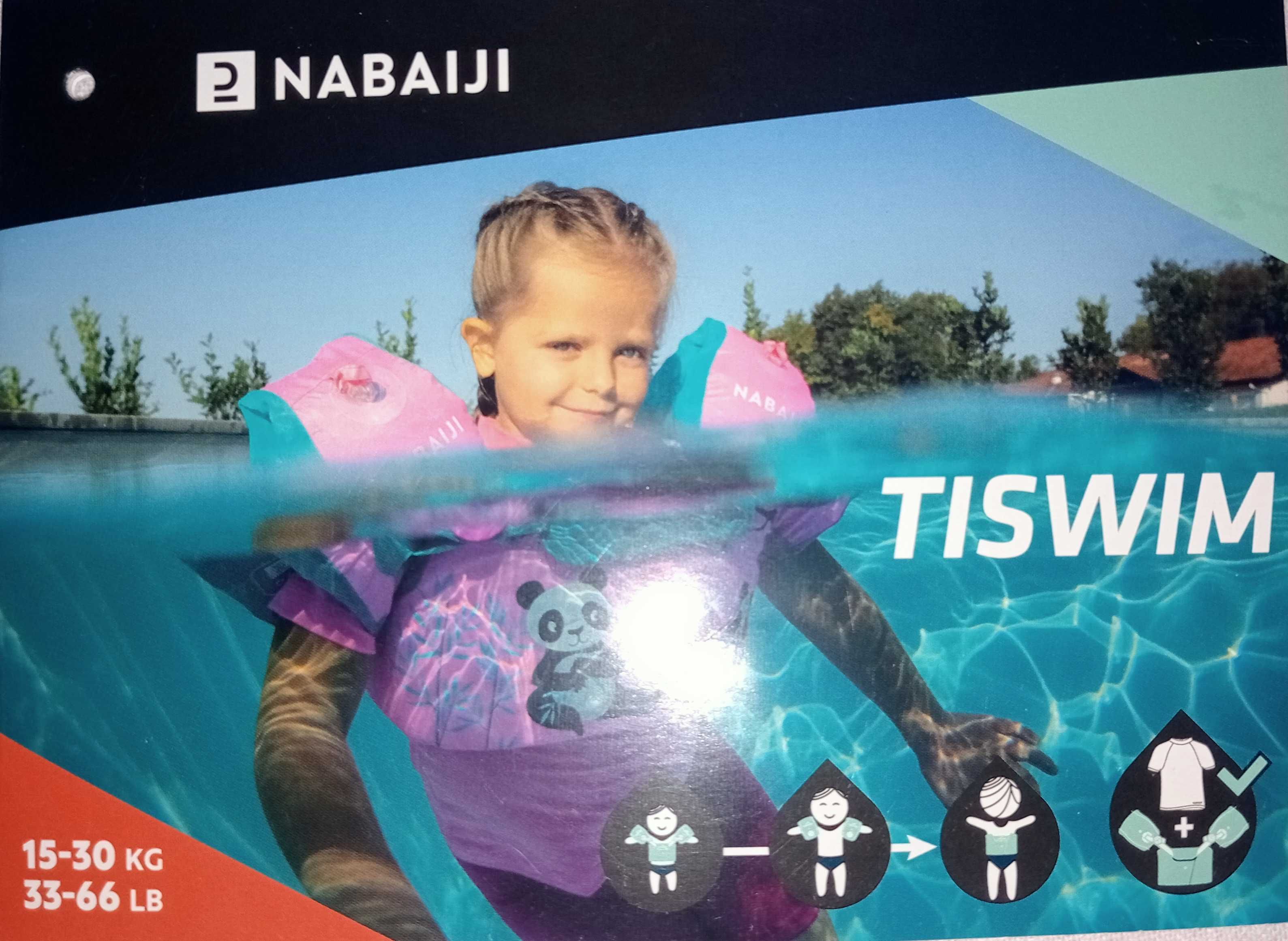Braçadeiras-cinto de piscina Nabaiji TISWIM 2 a 6 anos.