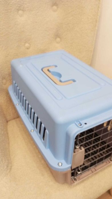 Box transporte de animais Azul