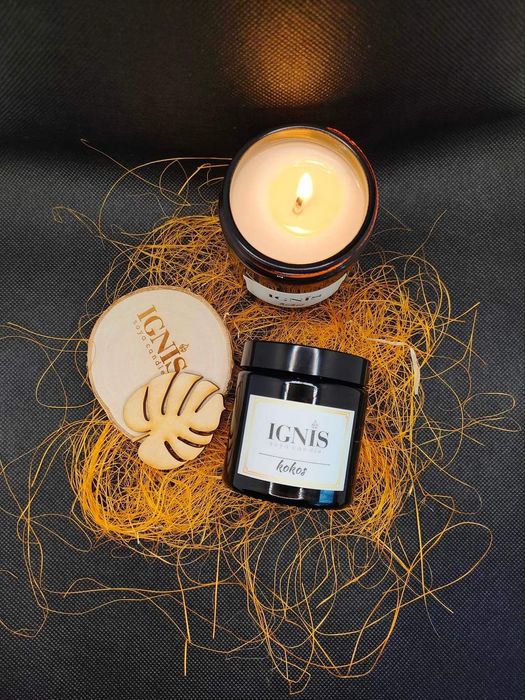 Świeca zapachowa z wosku sojowego