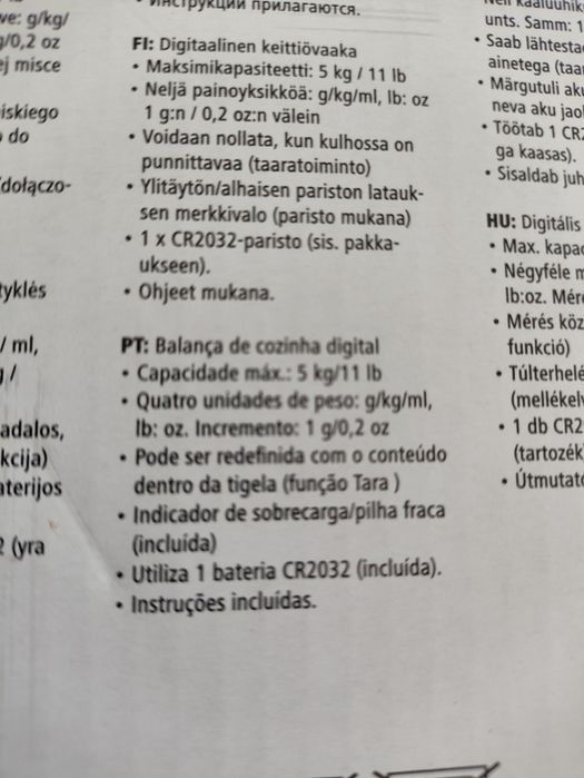 Balança digital de cozinha