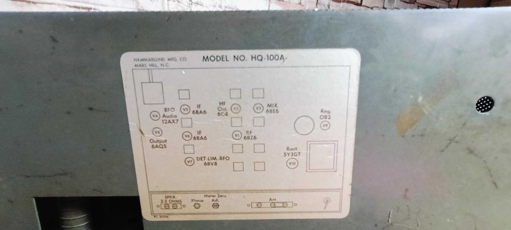Receptor Hammarlund HQ-100A