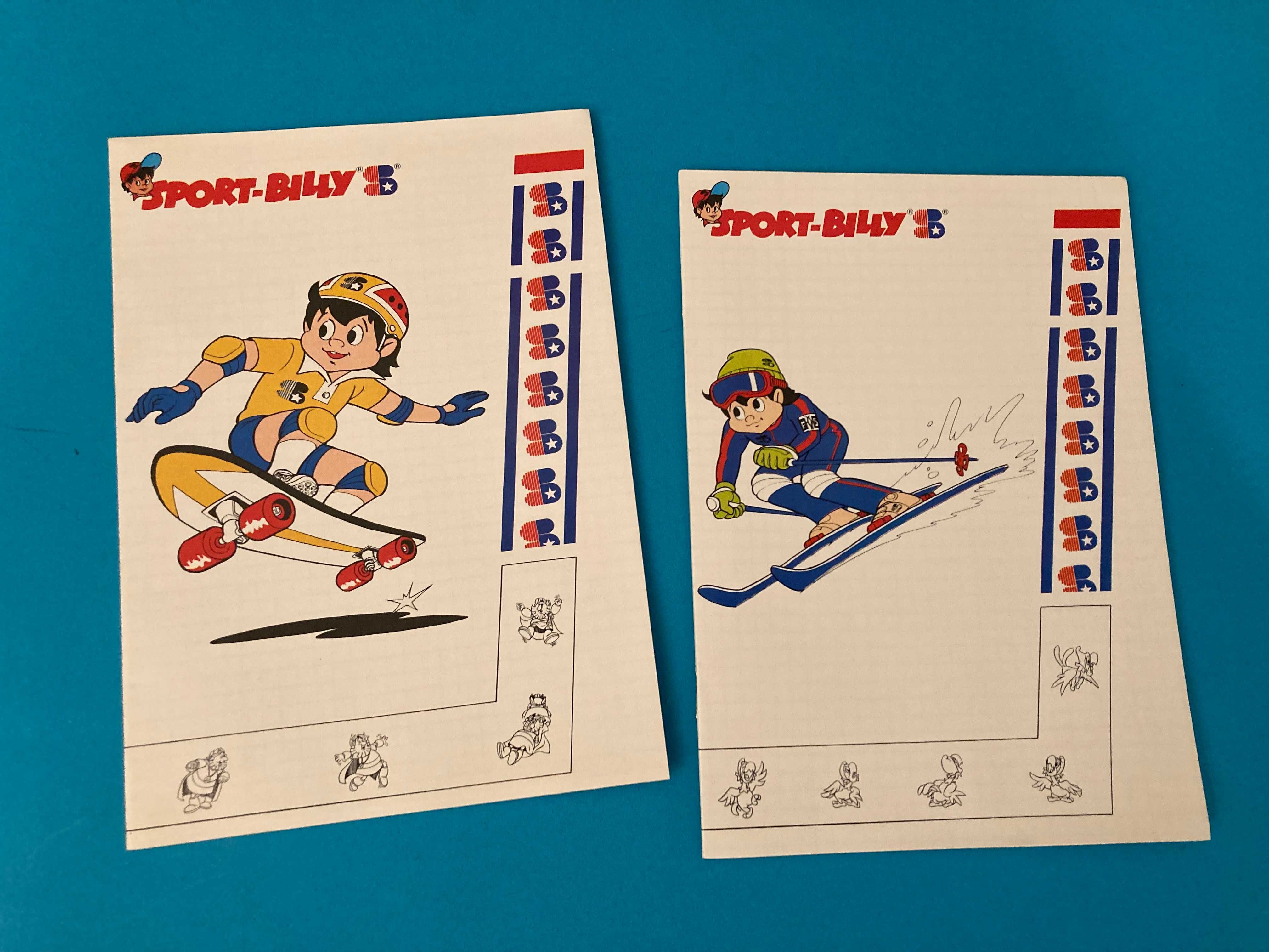 4 Cadernos Escolares do Sport Billy Anos 80
