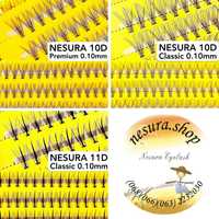 Накладні вії Nesura Premium 10D Classic 11D вигини C D ресницы Несура