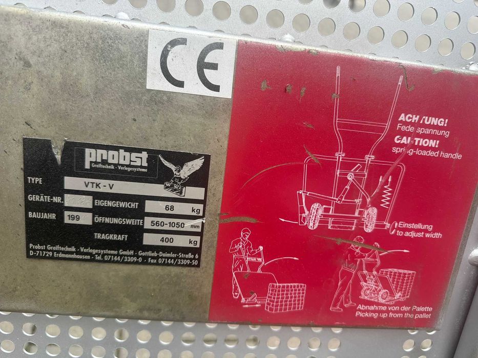 Wózek transporter brukarski kostki brukowej