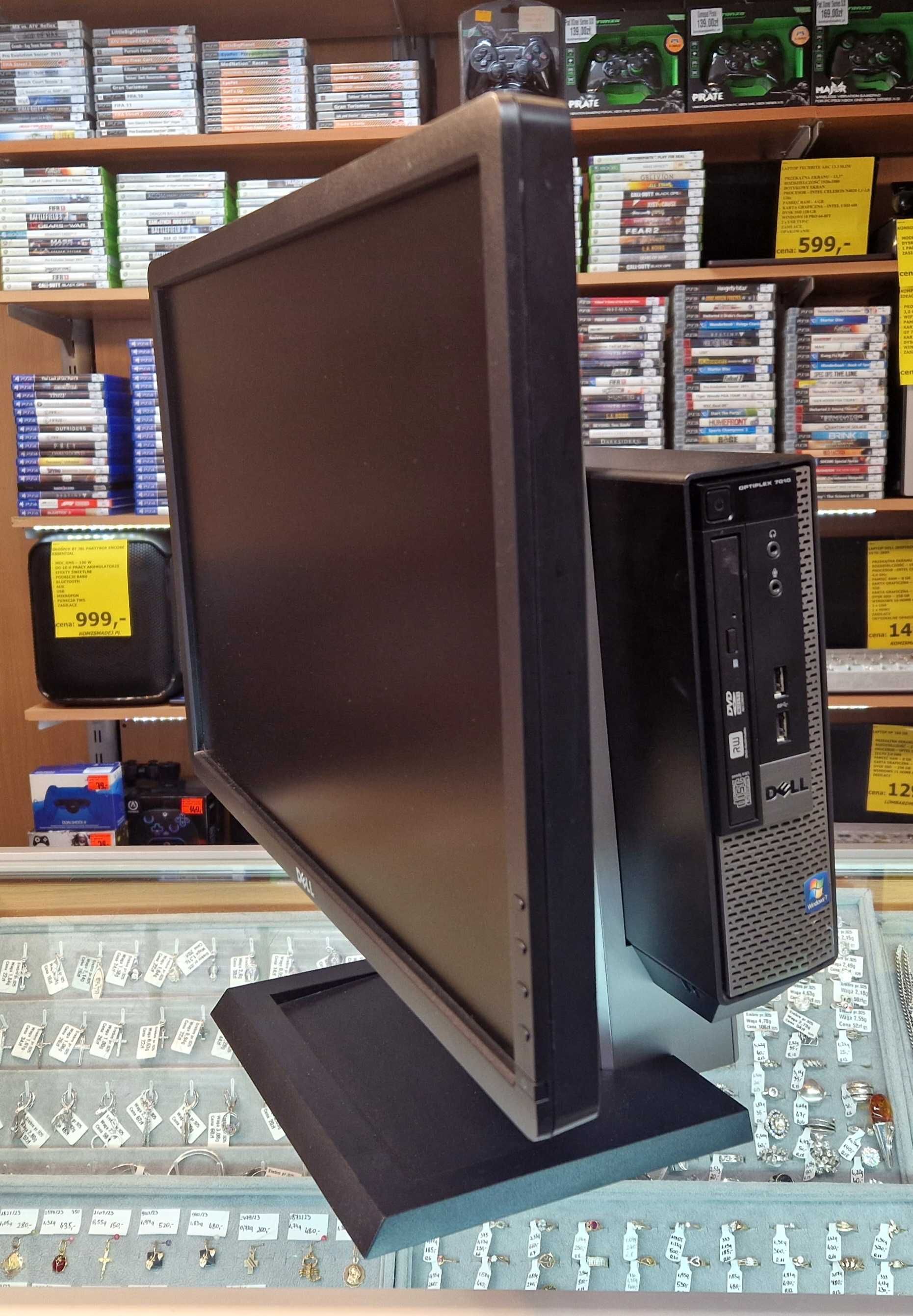 Komputer PC Dell Optiplex 7010 z monitorem Dell P2213T , Komis Jasło