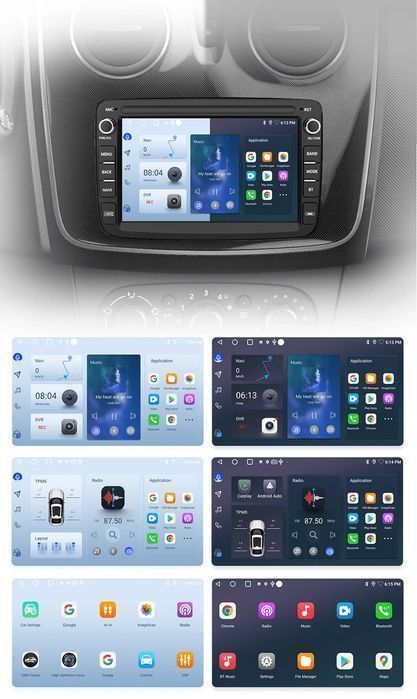 Nowoczesne radio Android do Renault Dacia - 1GB, 32GB