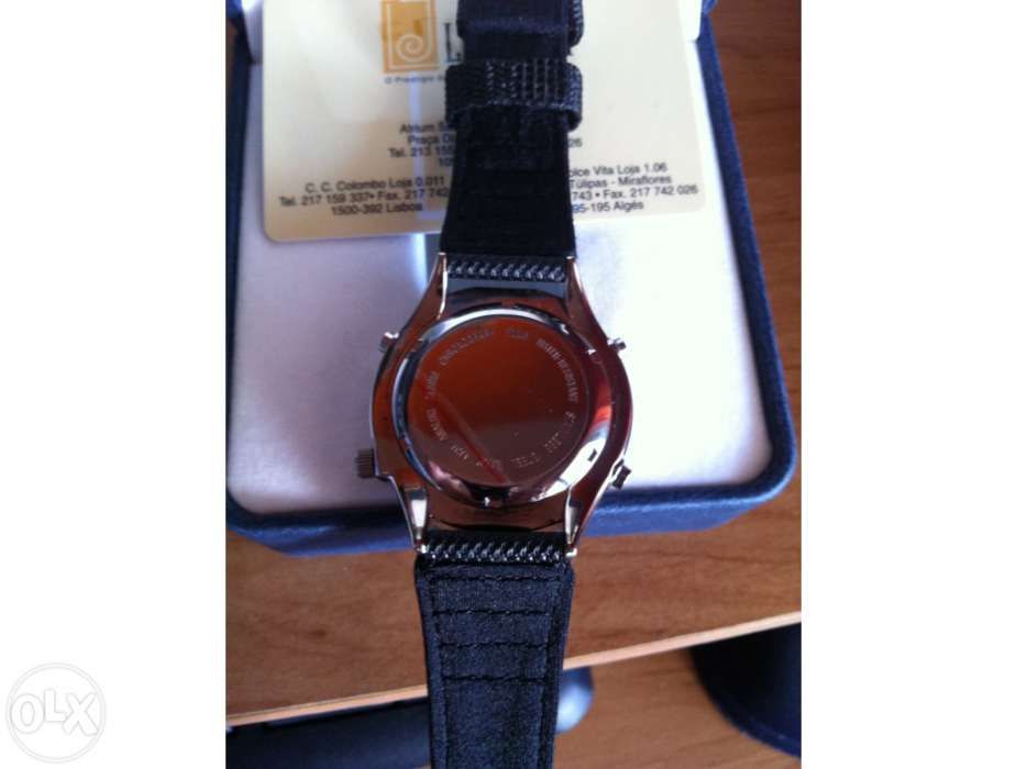 Relógio Cronógrafo 100m water resistant Eletta