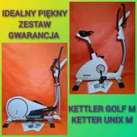 PIĘKNY ZESTAW Kettler Orbitrek + Rower Unix M Golf M Jakość