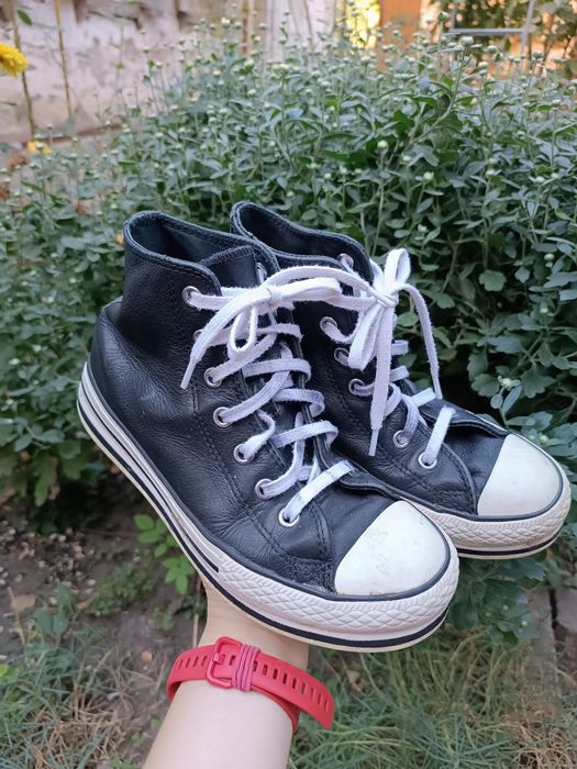 Кеди високі шкіряні Converse розмір 34 устілка 21-21,5 см