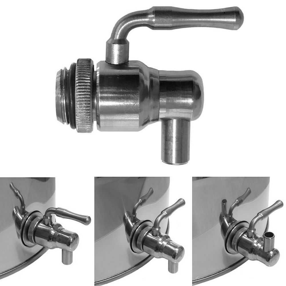 Kran nierdzewny niekapek 1/2 cala do beczka bańka ze stali inox kranik