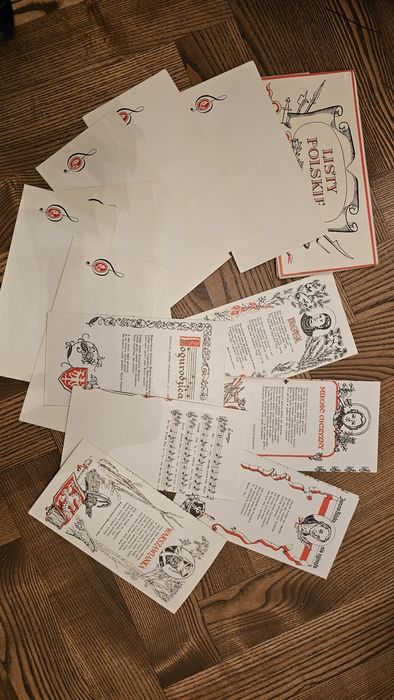 Papeteria 40 lat PRL listy polskie