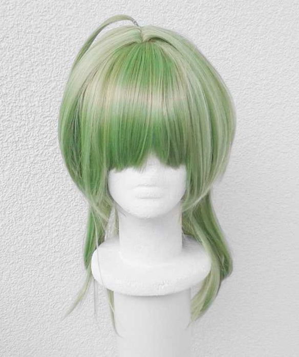 Zielona peruka cosplay zielony wig Collei Genshin Impact Ezreal LoL