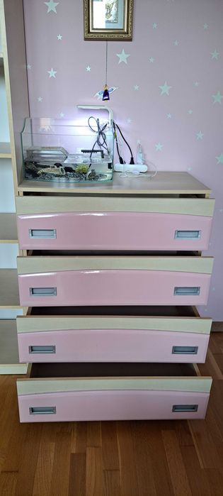 Дитячі меблі стінка для дівчинки