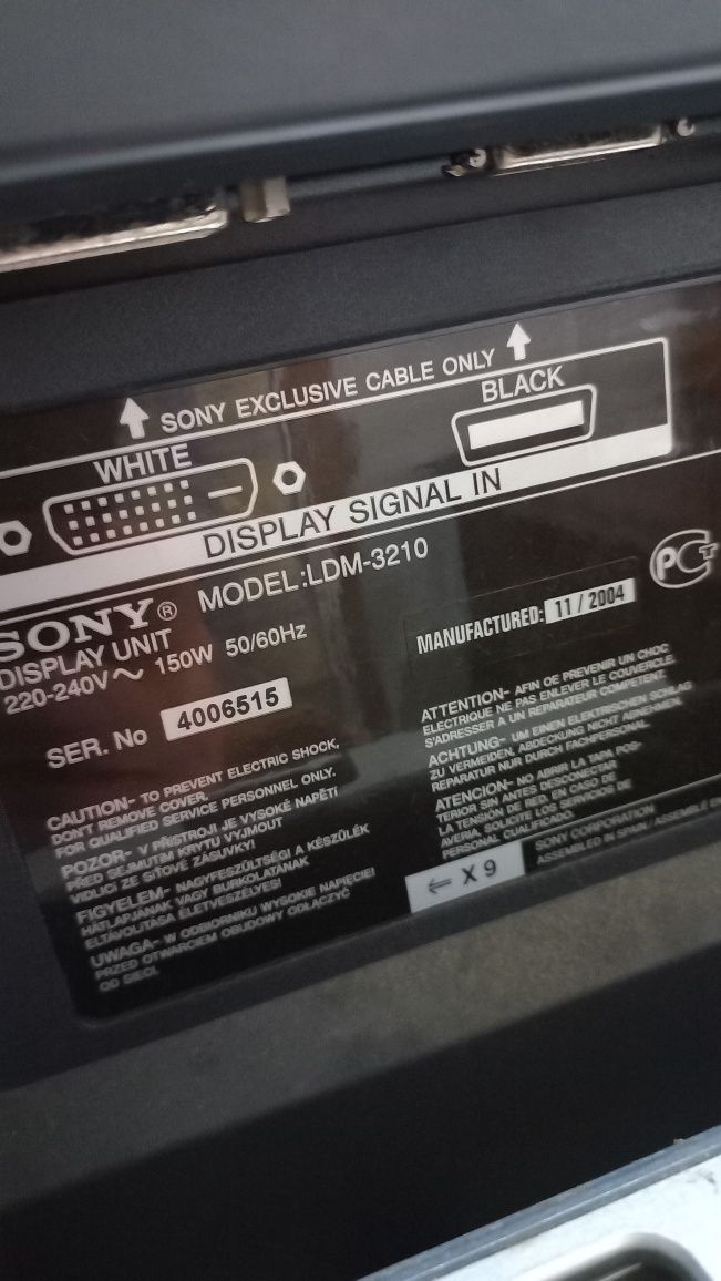 Lcd Sony wega engine